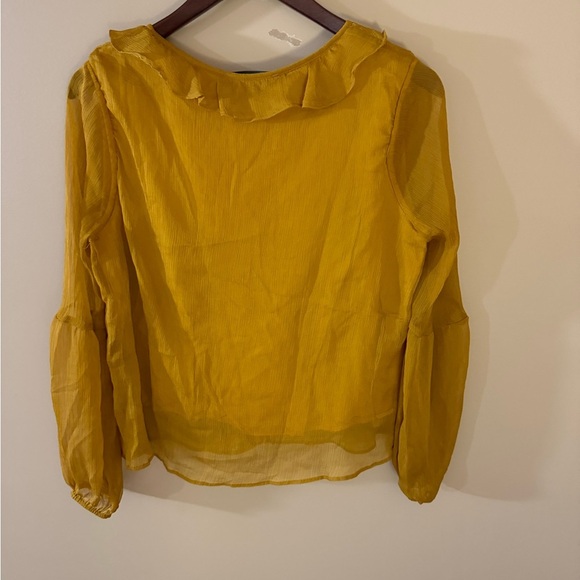 Anthropologie Sunday in Brookly mustard top - Picture 3 of 9